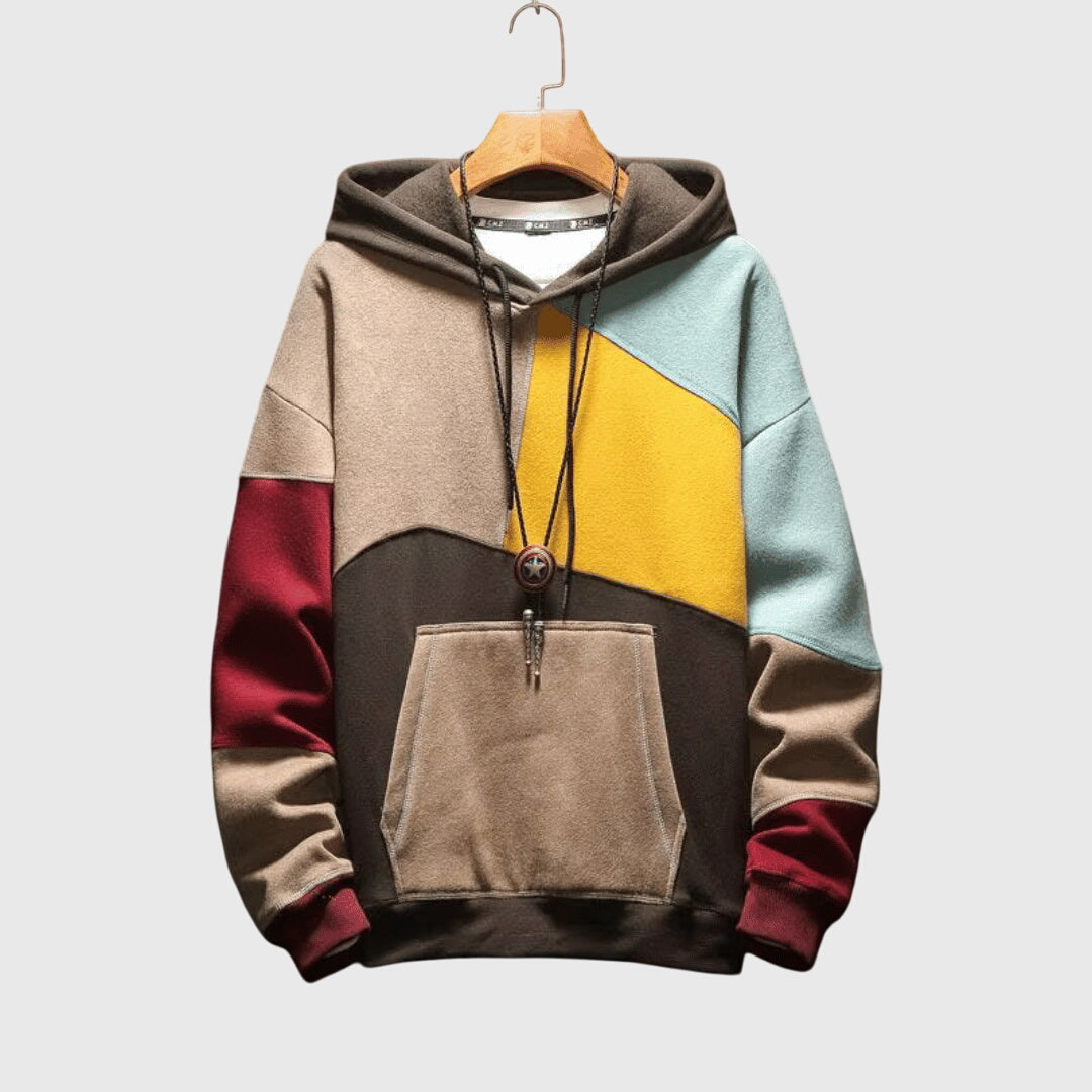Ashley - Oversized Patchwork Hoodie