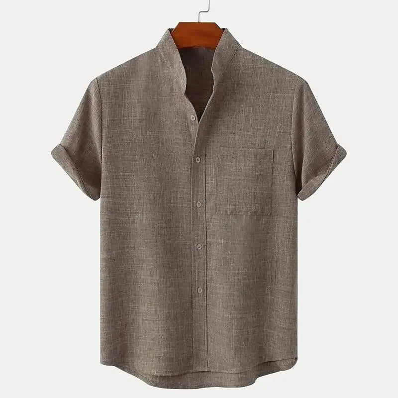 Premium Linen Short-Sleeve Shirt