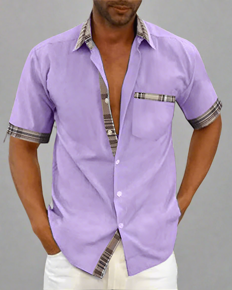 Lukas - Classic Men's Shirt Made from Breathable Fabric