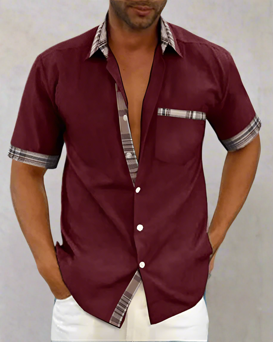 Lukas - Classic Men's Shirt Made from Breathable Fabric