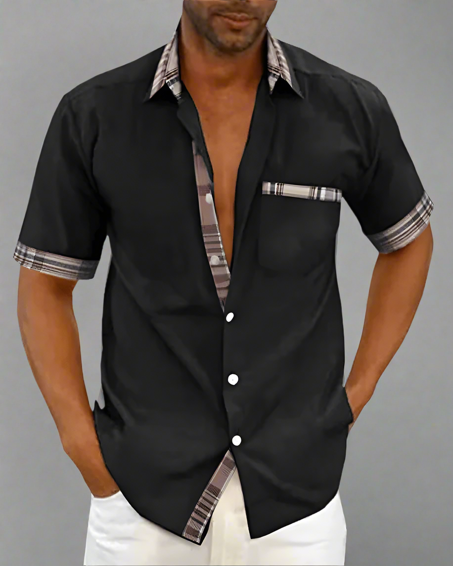 Lukas - Classic Men's Shirt Made from Breathable Fabric