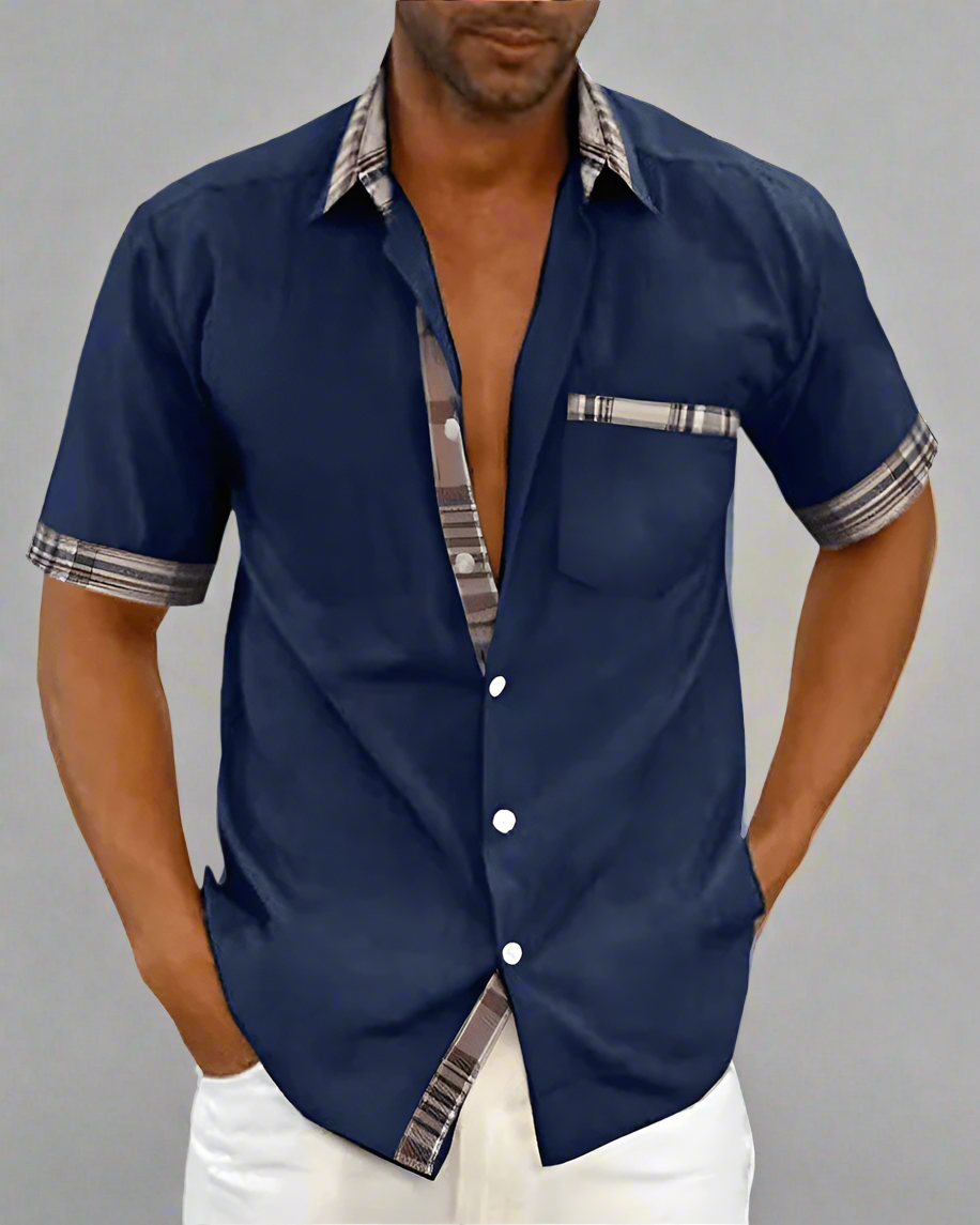 Lukas - Classic Men's Shirt Made from Breathable Fabric