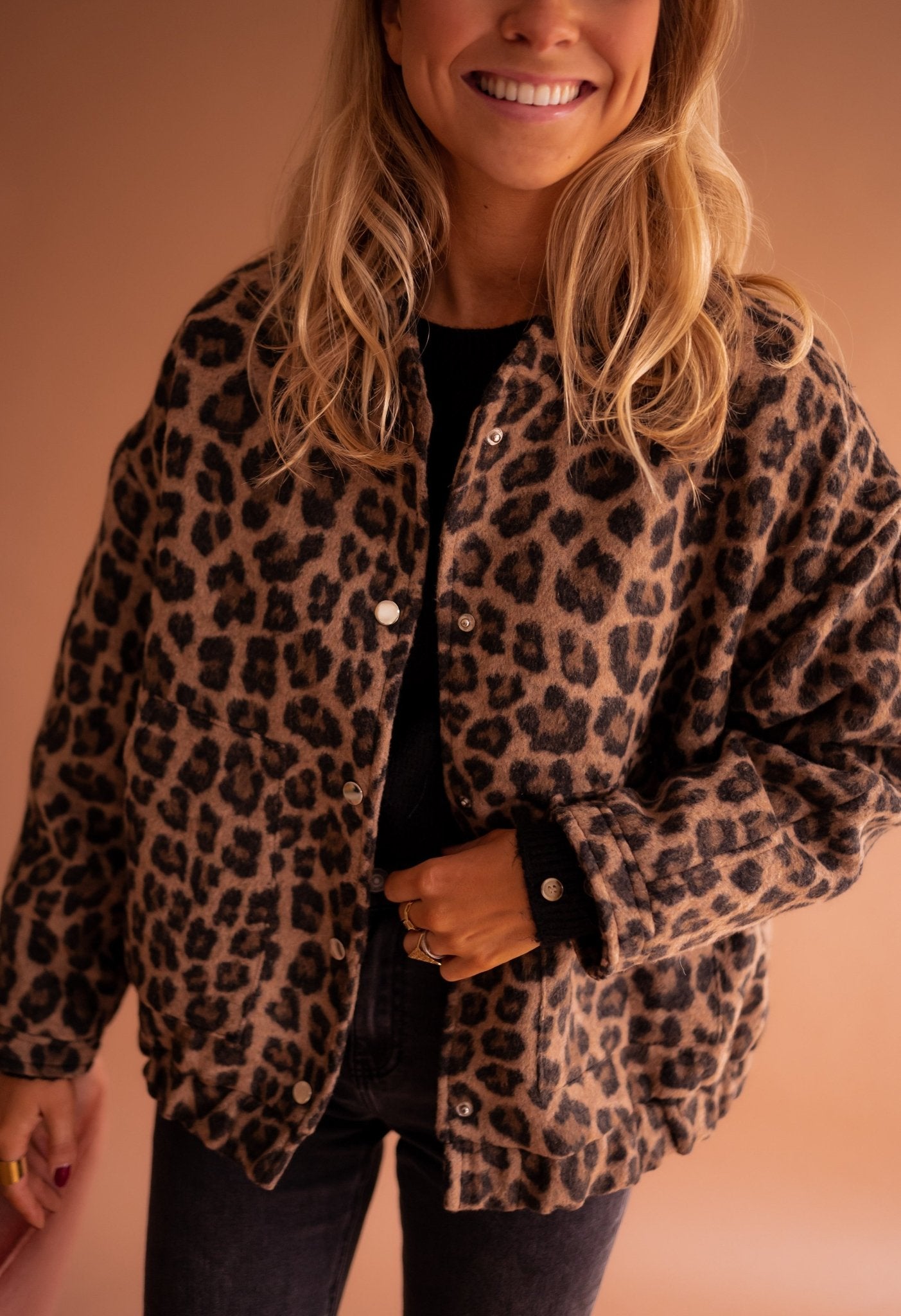 Dascha - Trendy Leopard Print Jacket