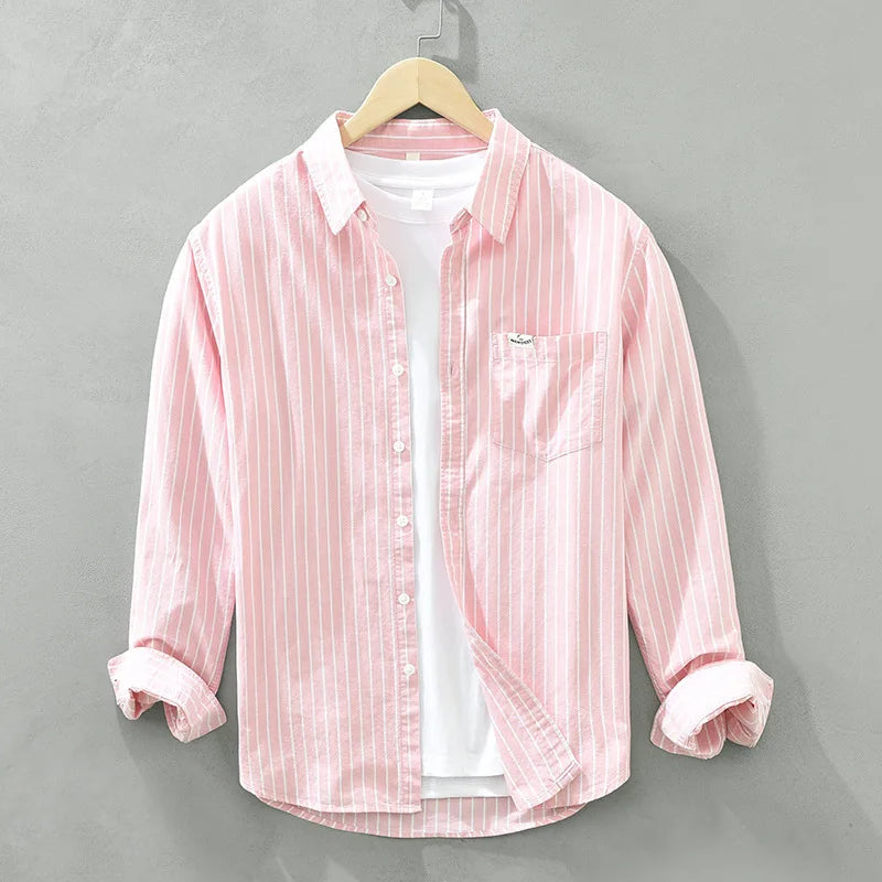 Cotton Striped Shirt Long-Sleeve