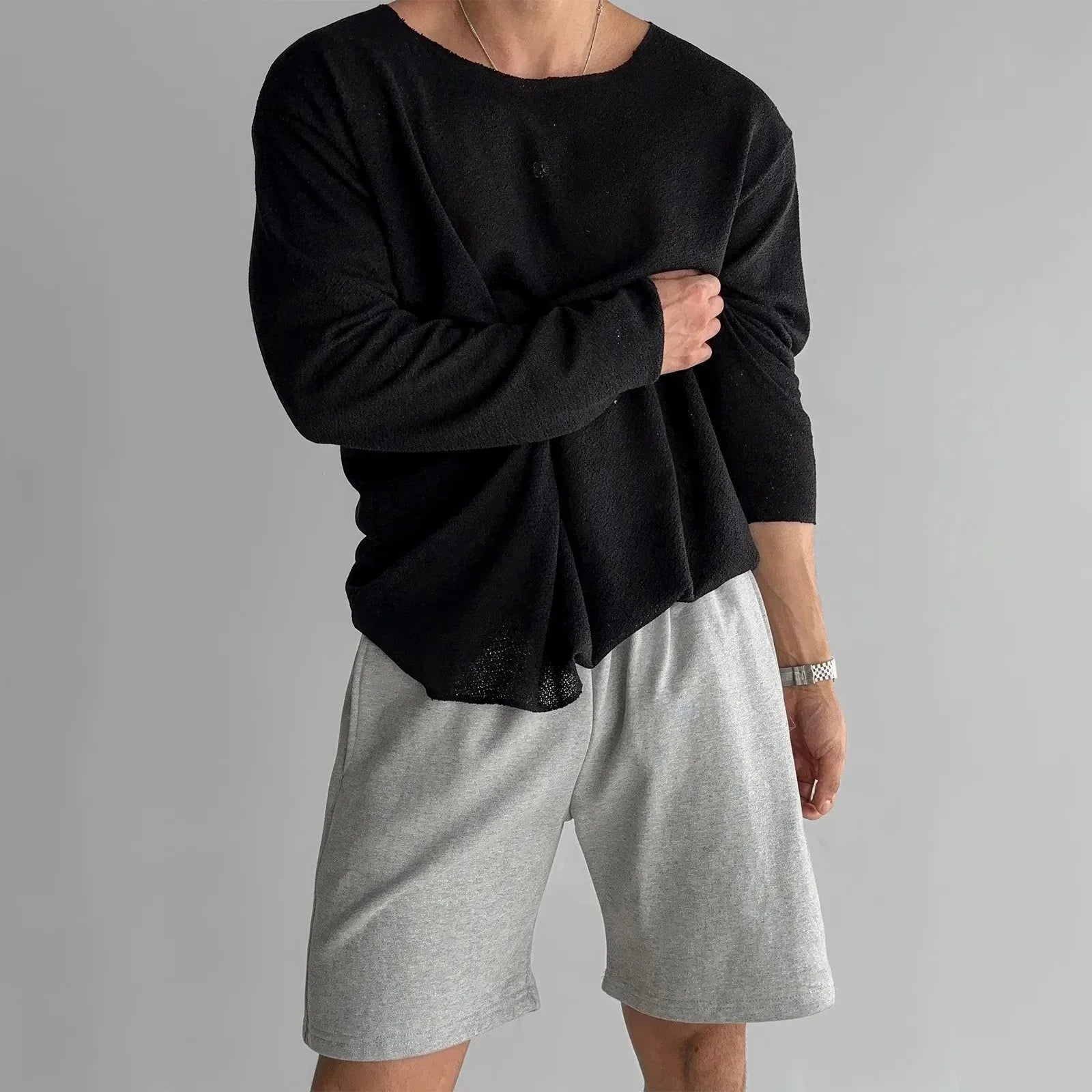 Reinhard – Elegant Hollow Knit T-Shirt