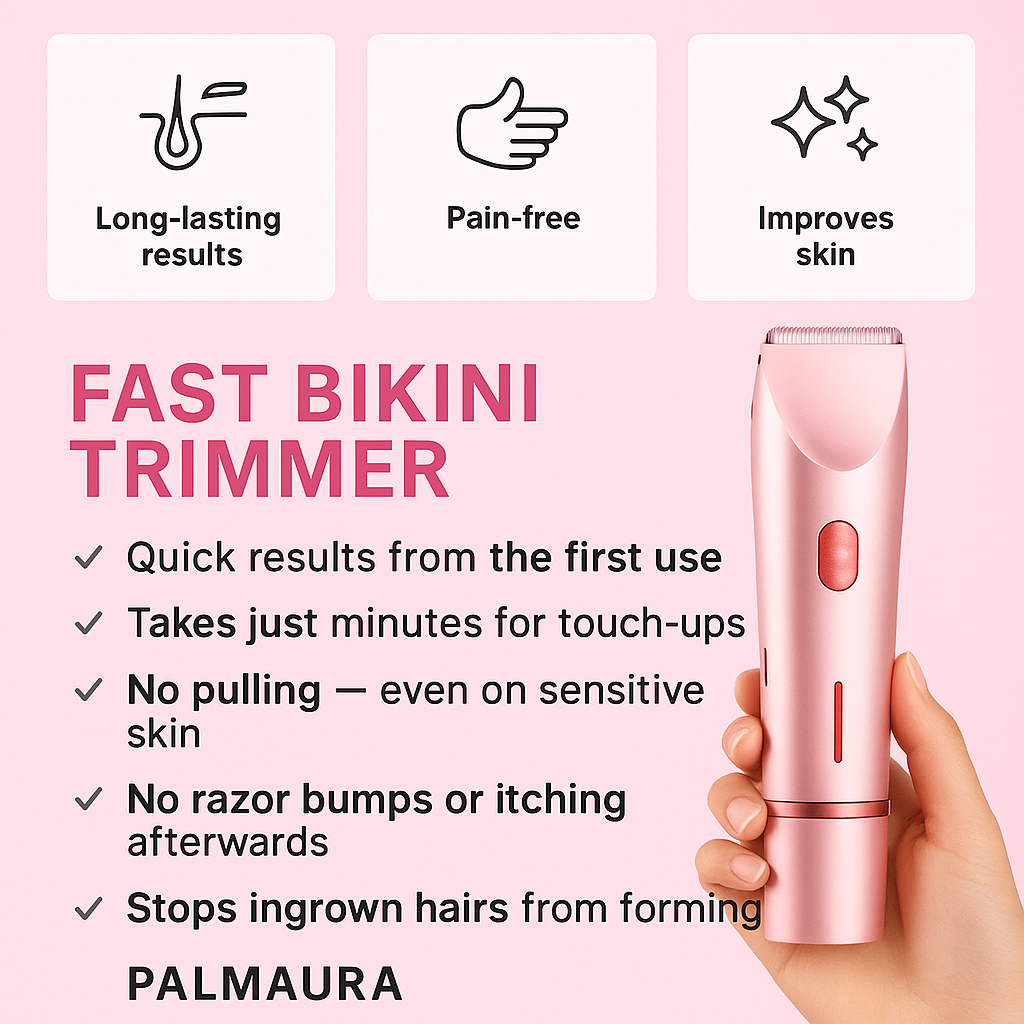 2 in 1 Painless Bikini Hair Trimmer