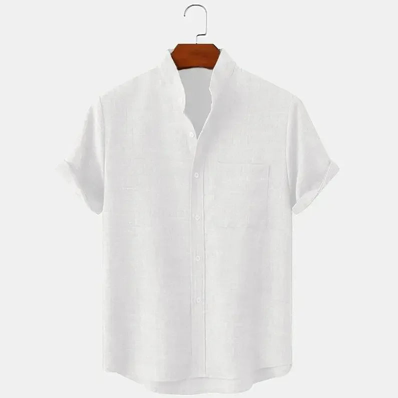 Premium Linen Short-Sleeve Shirt