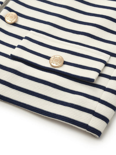 Valmere™ | Striped Cotton Crop Jacket