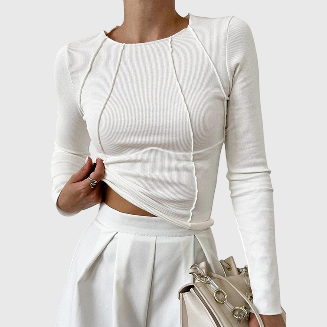 Andi - Ribbed Long-Sleeve Top