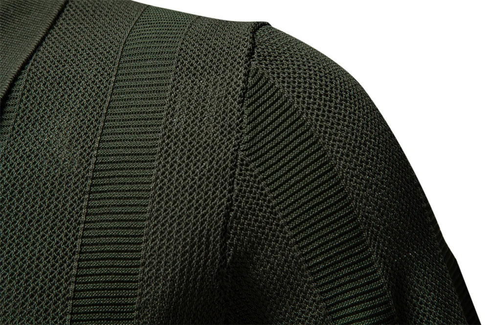 Solid Knit Mesh Polo Shirt