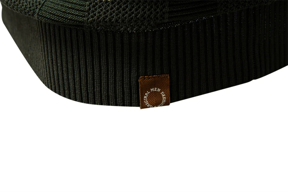 Solid Knit Mesh Polo Shirt