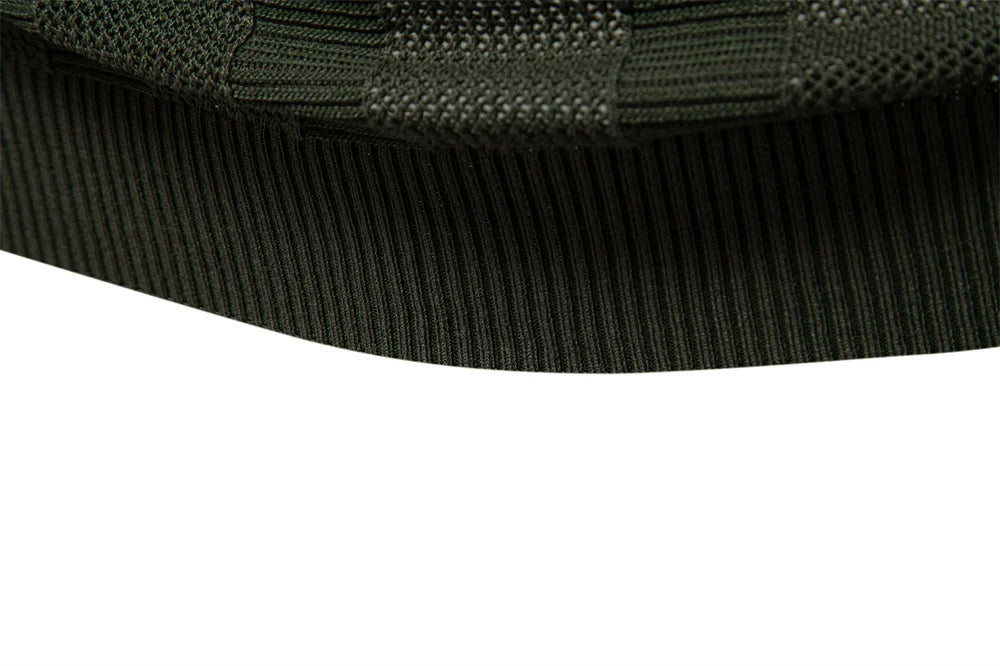 Solid Knit Mesh Polo Shirt