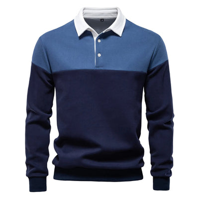 Long Sleeve Polo Sweatshirt