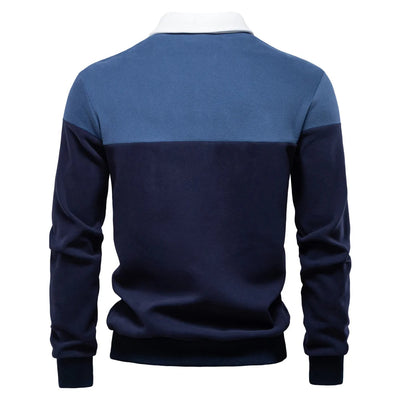 Long Sleeve Polo Sweatshirt