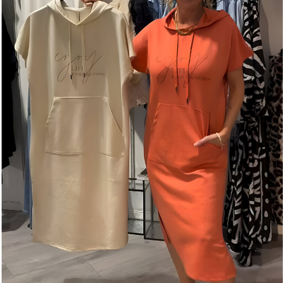 Marlowe & Co | Ebba™ Casual dress with hood and feminine fit