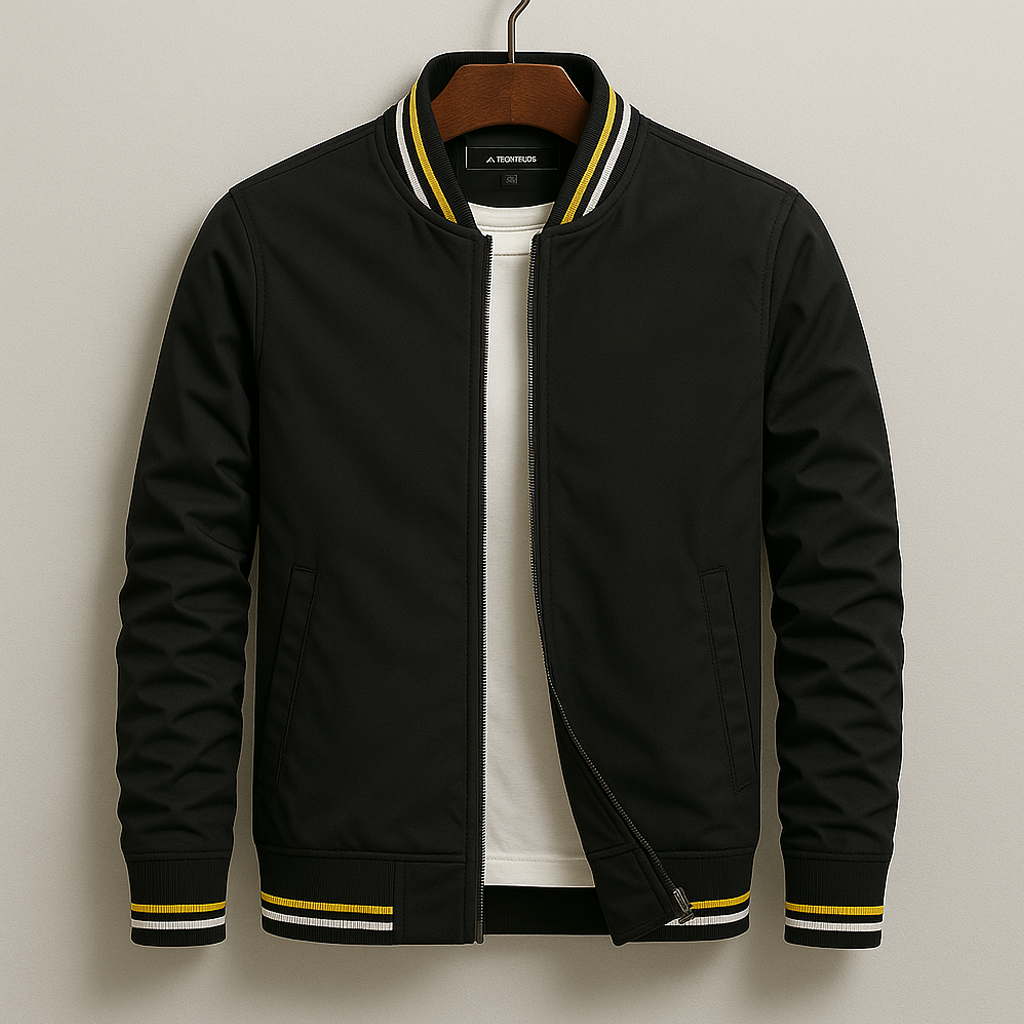Monsieur | Elegant Striped Bomber Jacket