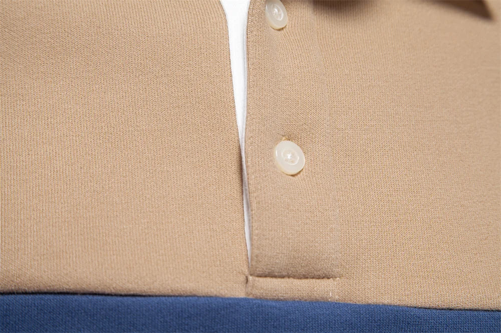 Long Sleeve Polo Sweatshirt