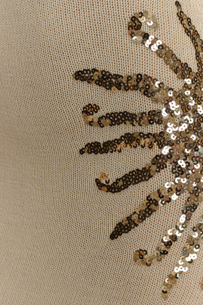 Marlowe & Co | Ellington Knit Maxi Dress With Sequin - Ivory