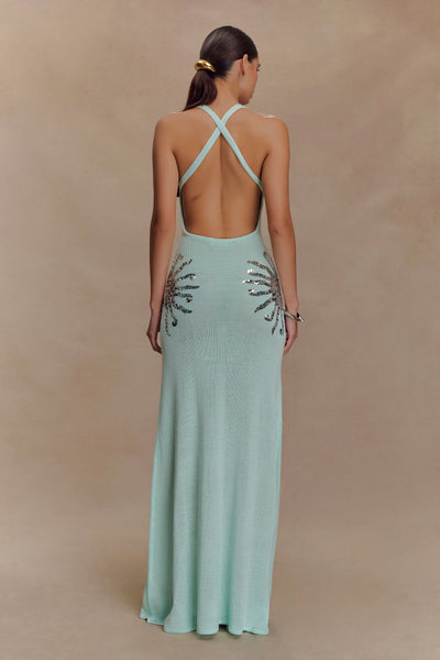 Marlowe & Co | Ellington Knit Maxi Dress With Sequin - Ivory
