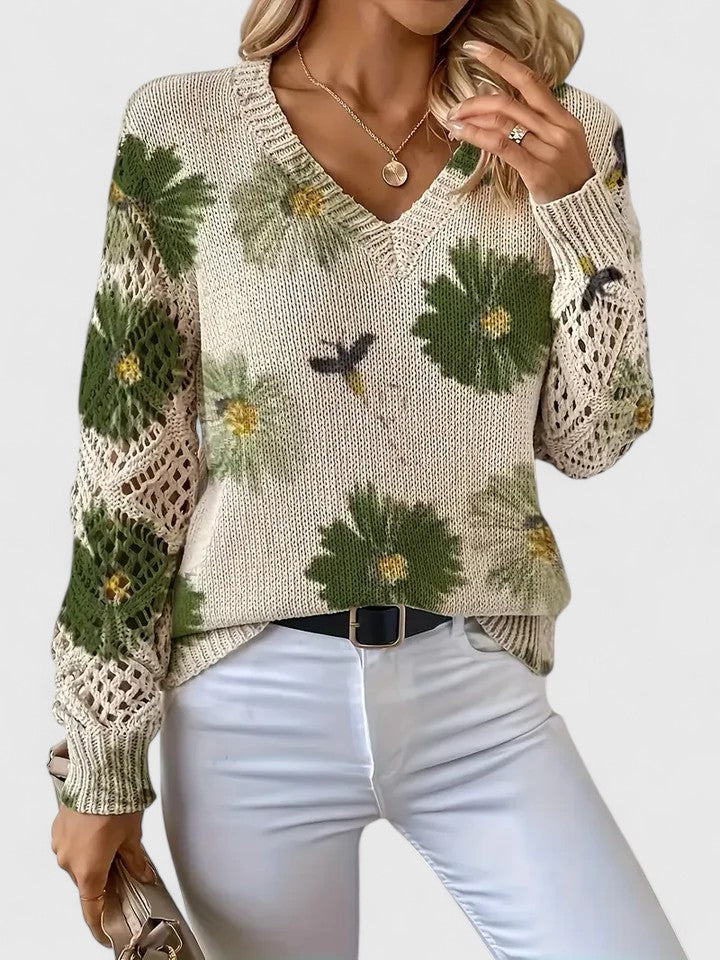 Aurélie | Timeless Floral Jumper