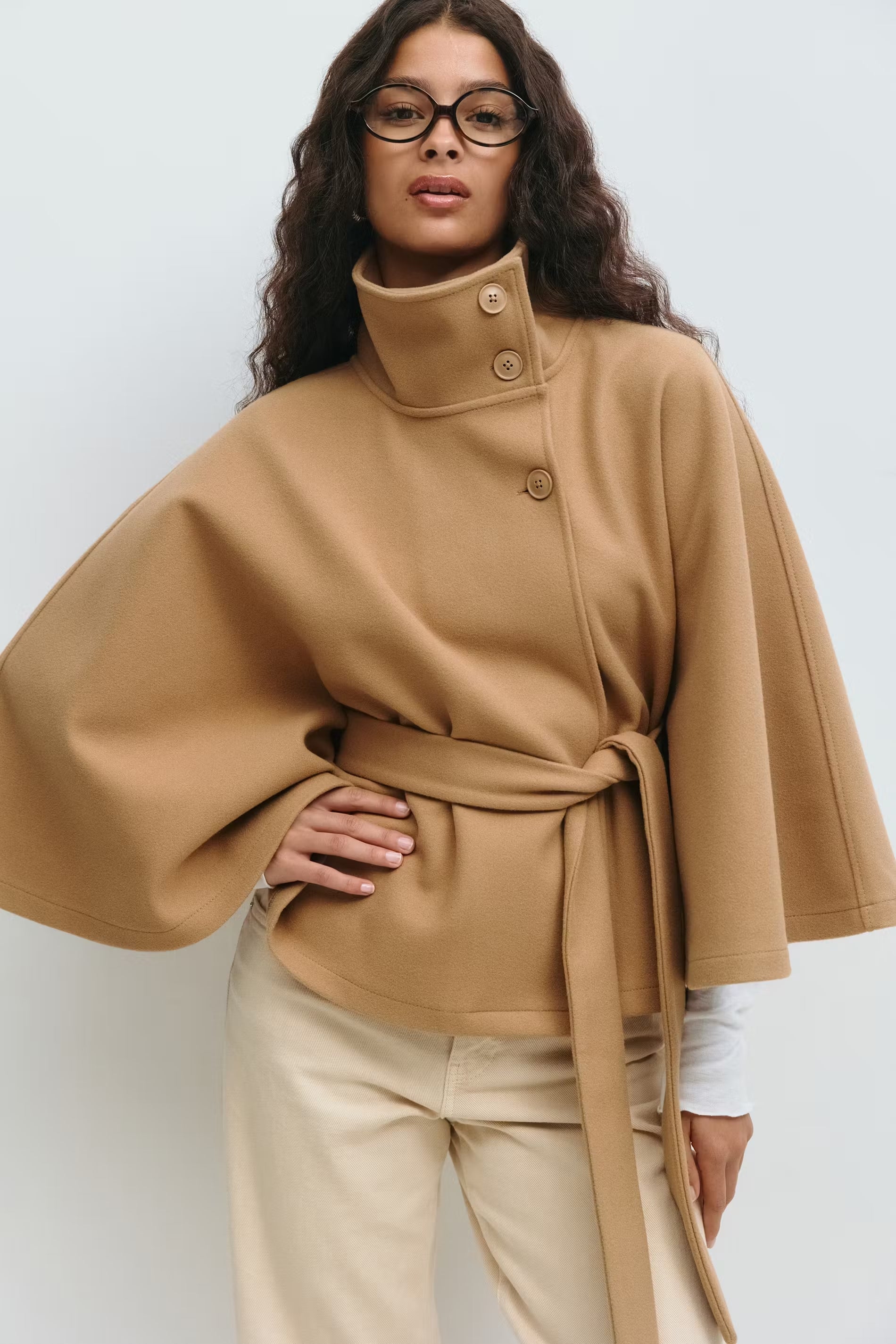 Celeste Wool Cape Jacket