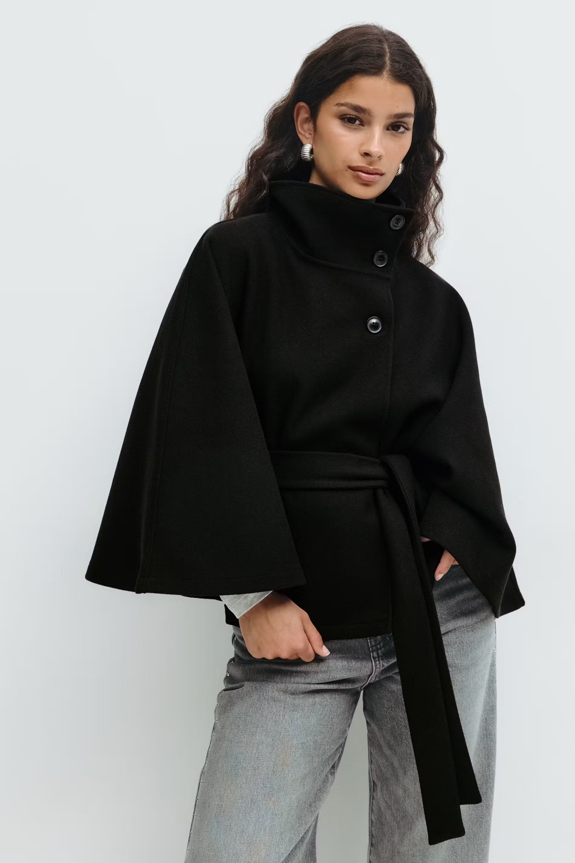 Celeste Wool Cape Jacket