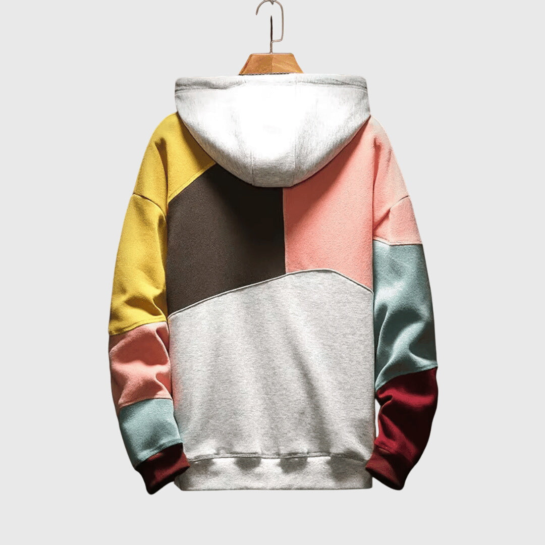 Ashley - Oversized Patchwork Hoodie
