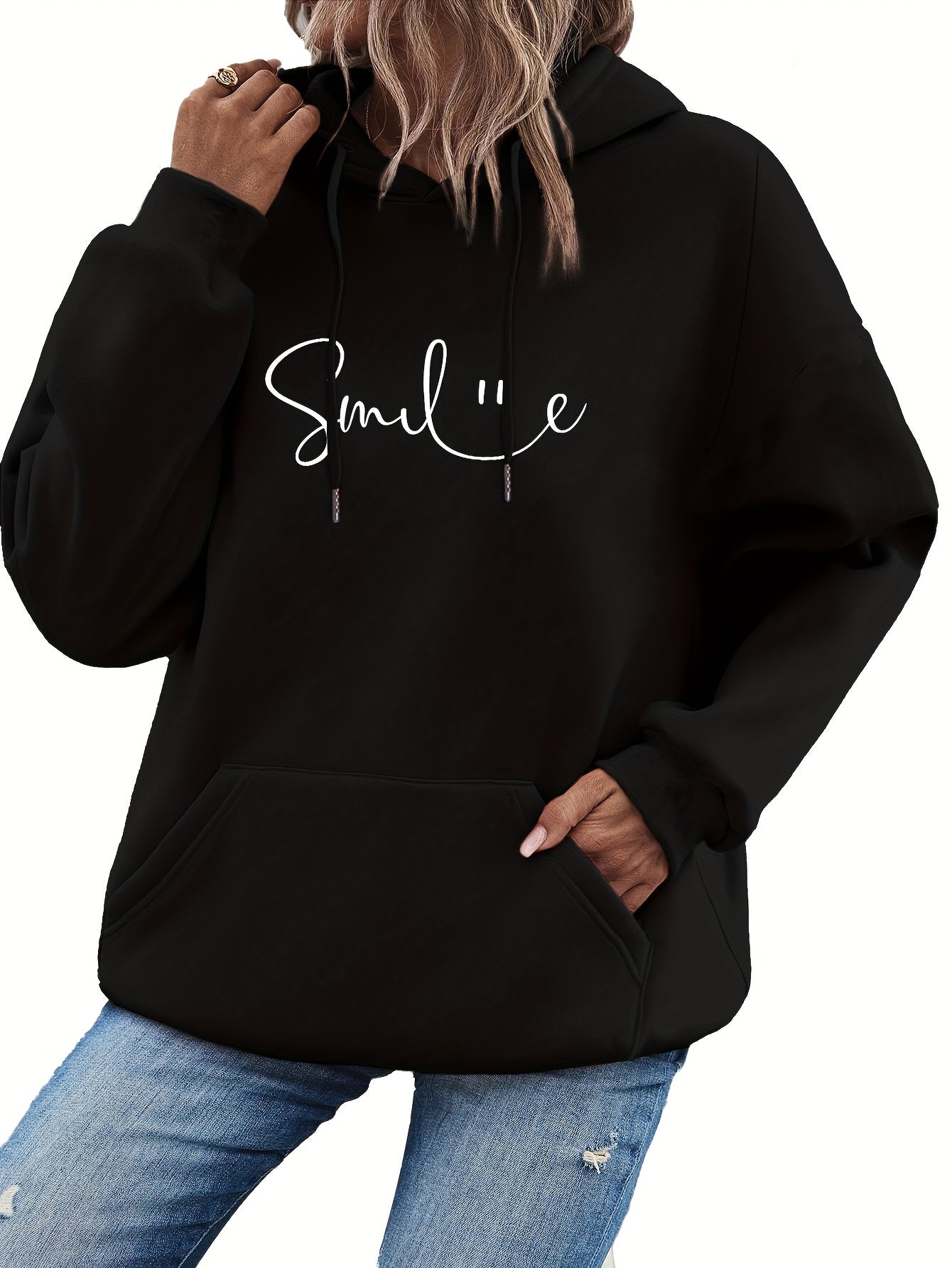 Lea™ | Smile Hoodie with Good Vibes