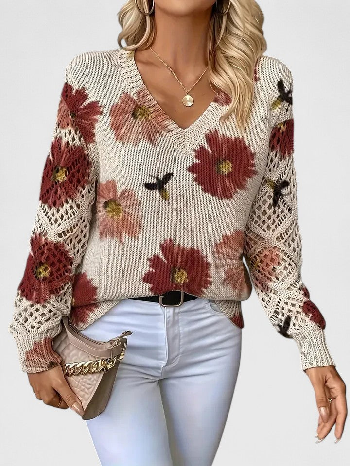 Aurélie | Timeless Floral Jumper