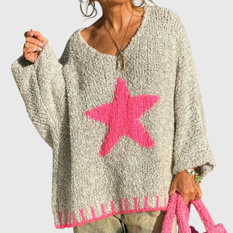 Aria - V-neck Knit Jumper