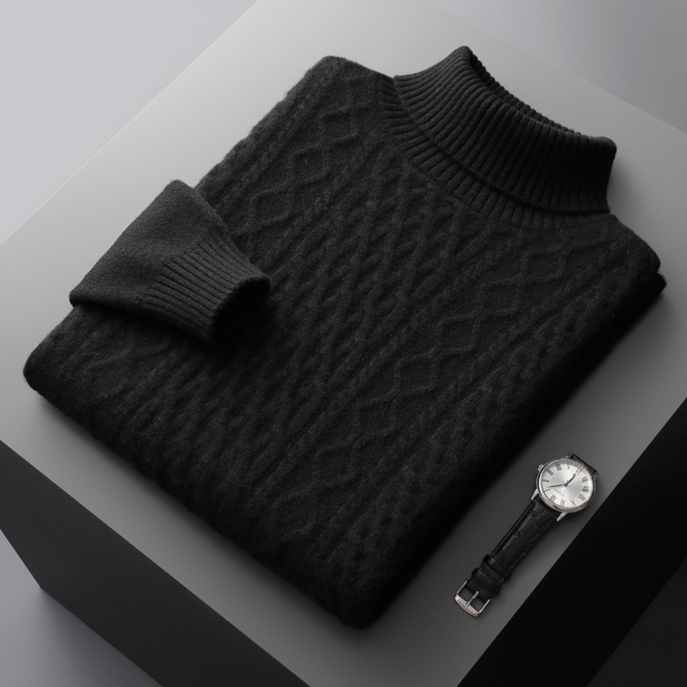 The Alex Turtleneck Weave Sweater