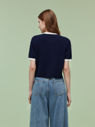 Valmere™ | Two-Tone Trim Cardigan