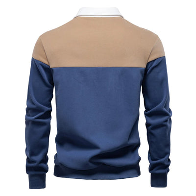 Long Sleeve Polo Sweatshirt