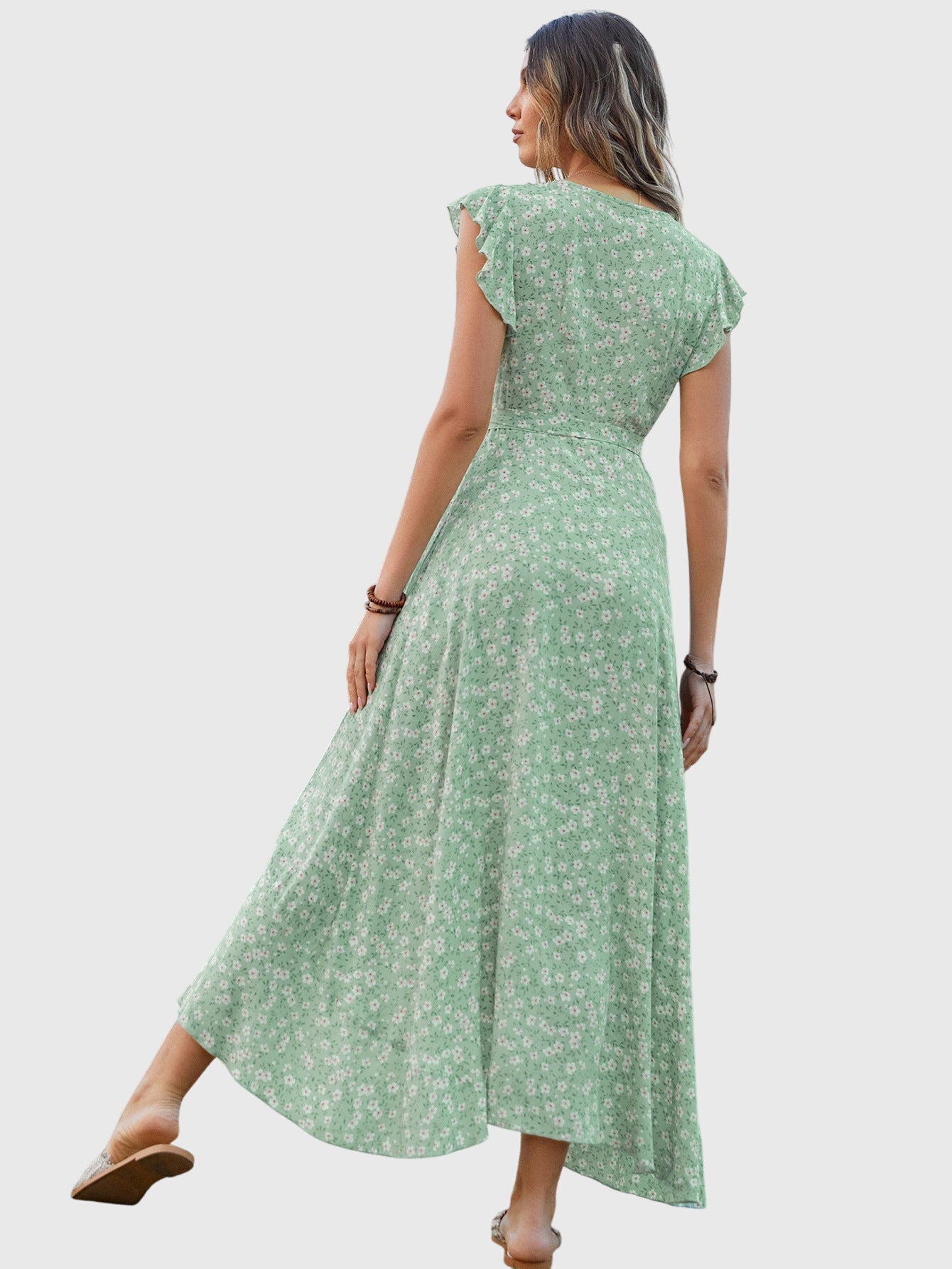 Adele - Sleeveless Floral Dress