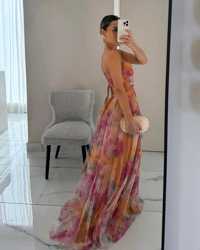 Marlowe & Co | Eléna™ Elegant Floral Long Dress