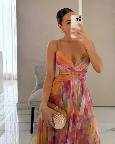 Marlowe & Co | Eléna™ Elegant Floral Long Dress