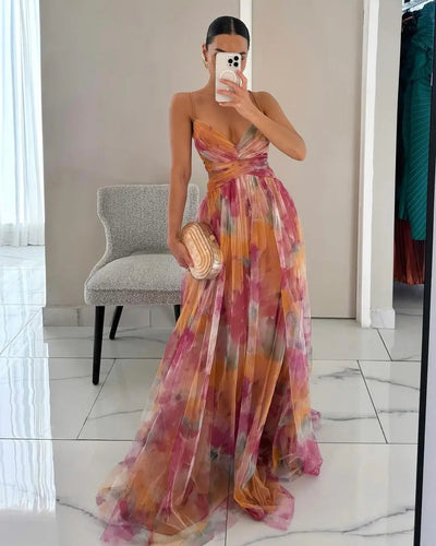 Marlowe & Co | Eléna™ Elegant Floral Long Dress