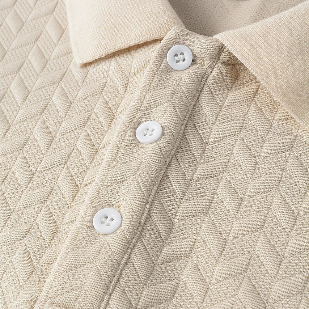 Jacquard Polo Shirt Short-Sleeve