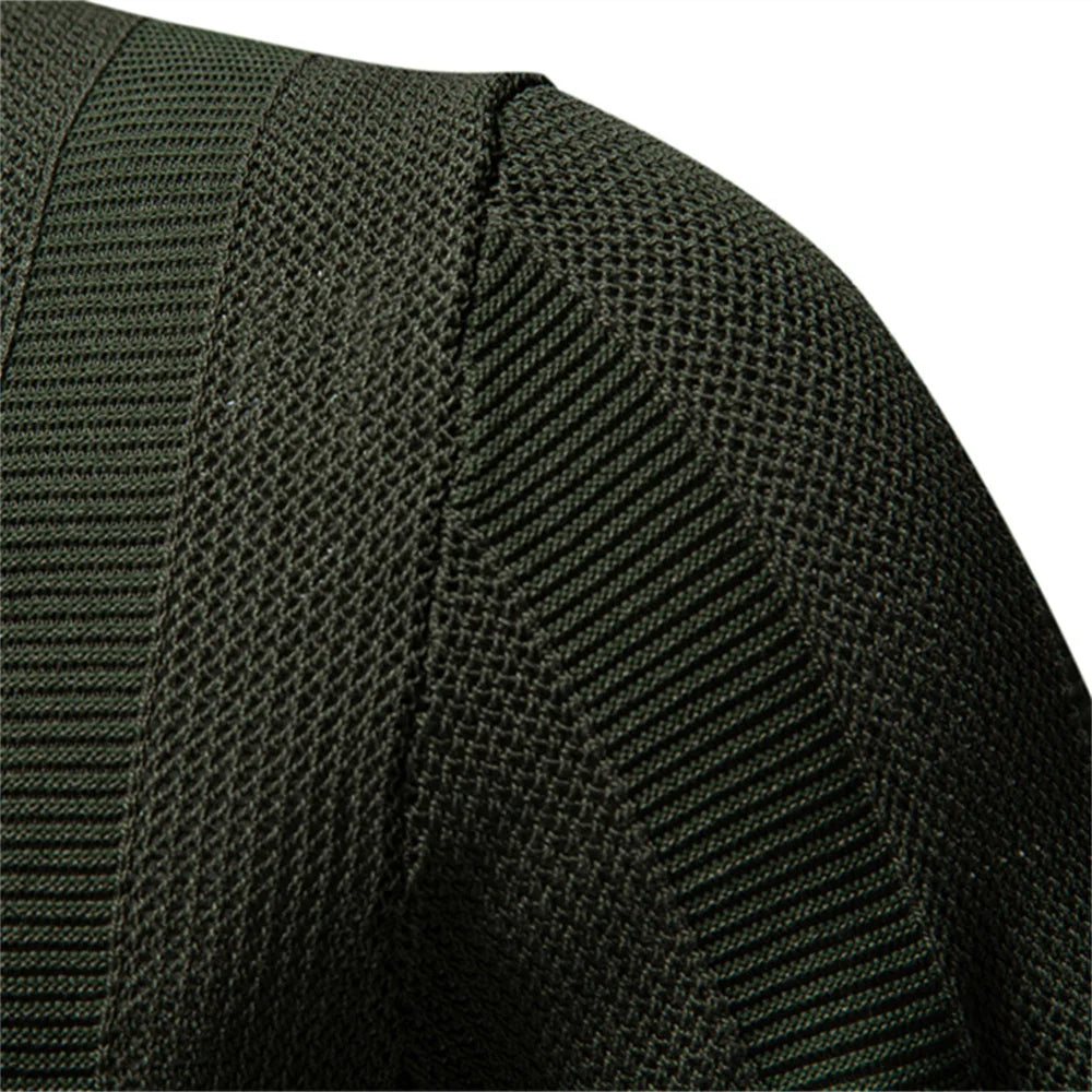 Solid Knit Mesh Polo Shirt