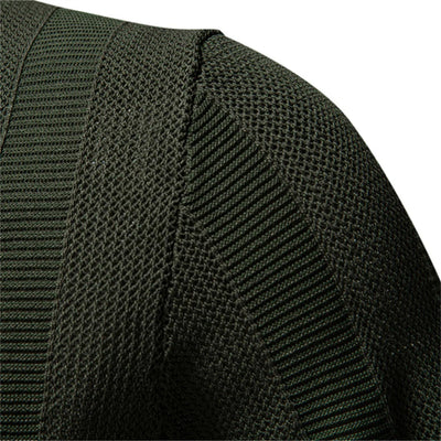 Solid Knit Mesh Polo Shirt
