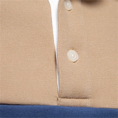 Long Sleeve Polo Sweatshirt