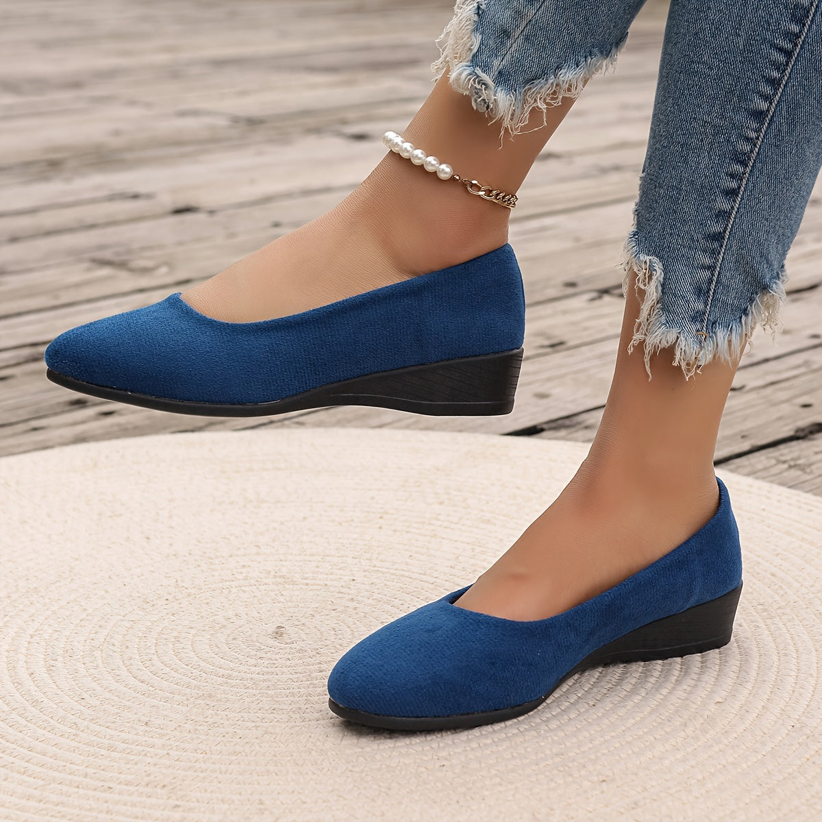 Éliane™ | Elegant Comfort Wedge Loafers