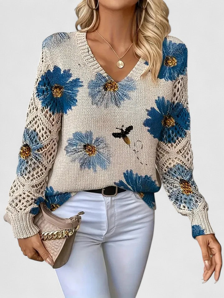 Aurélie | Timeless Floral Jumper