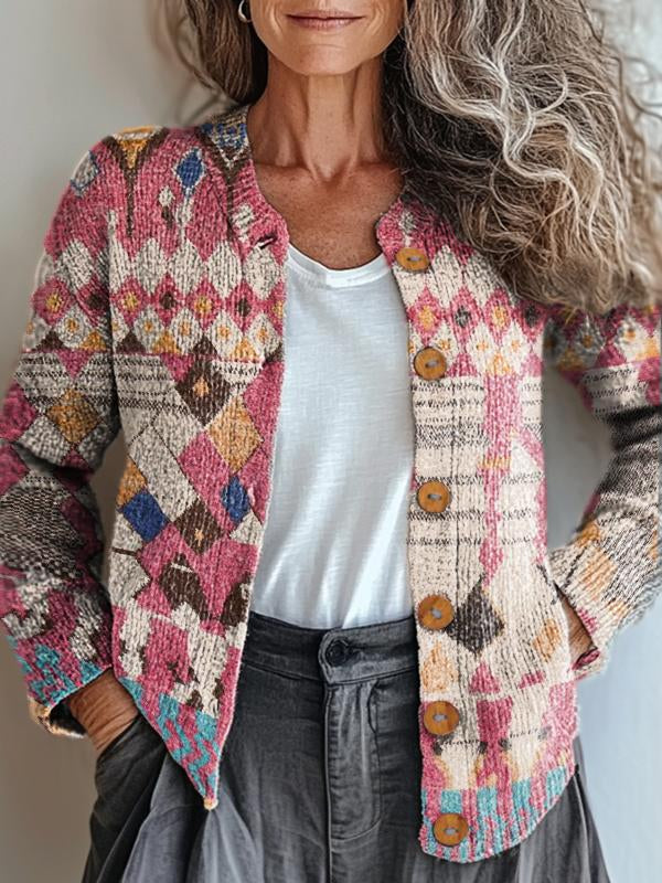 Amira | Elegant Geometric Boho Jacket for a Stylish Look