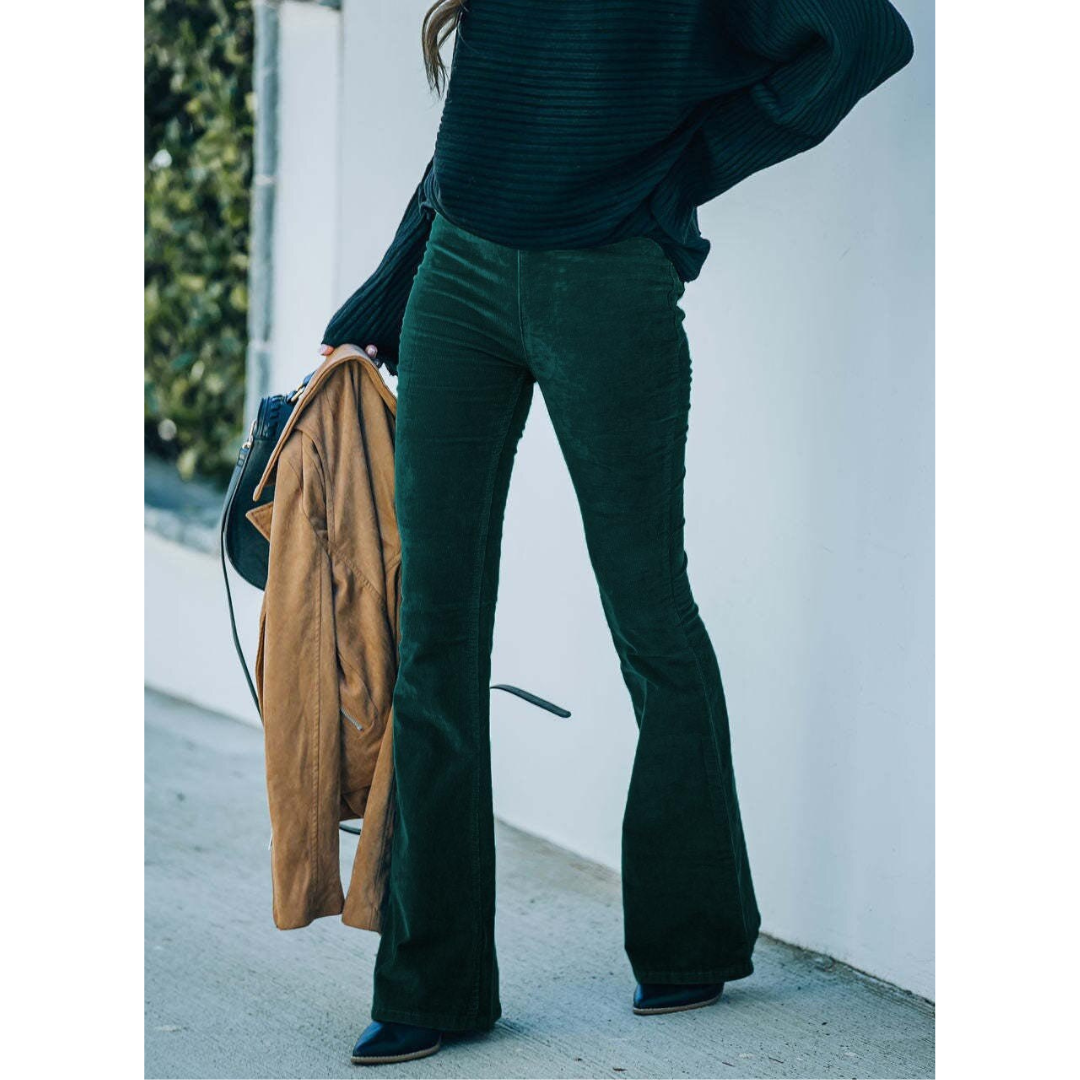 Chloe | Corduroy Flare Pants