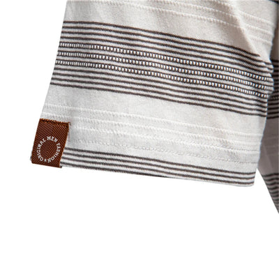 Striped Knit Polo Shirt
