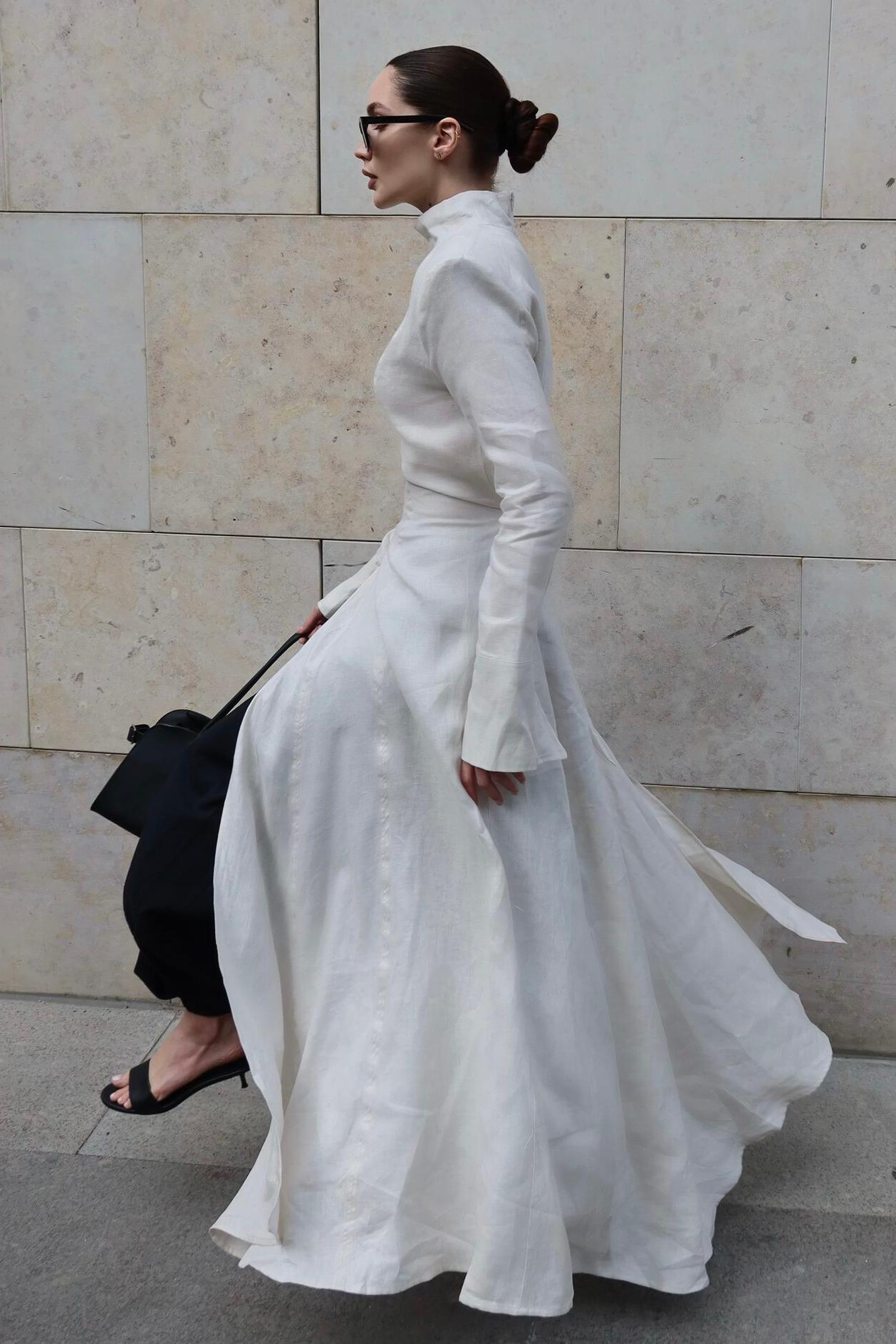 Marlowe & Co | Cady High Neck Long Sleeve Bodycon Maxi Dress