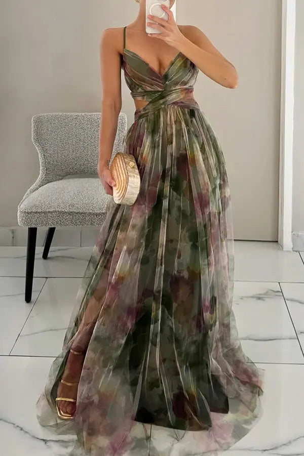 Marlowe & Co | Eléna™ Elegant Floral Long Dress