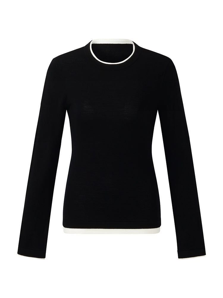 Valmere™ | Washable Wool Knit Top for Easy Care