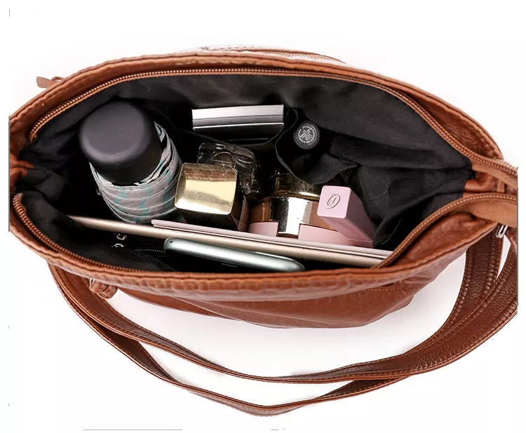 Anna™ - Elegant Leather Shoulder Bag